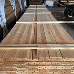 Ca. 95x Douglas dubble Rhombus, 25x128mm, lengte 500cm